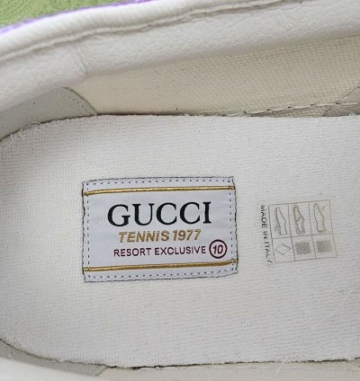 Gucci Tennis 1977 Purple Canvas Sneakers US 10 5 IT 44