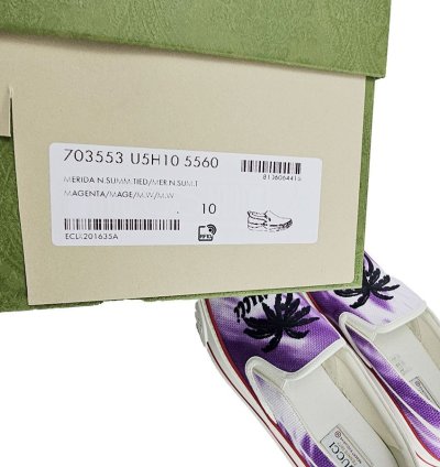 Gucci Tennis 1977 Purple Canvas Sneakers US 10 5 IT 44