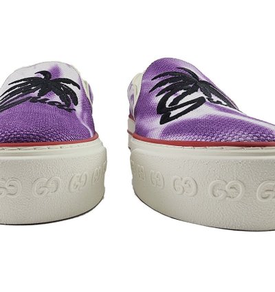Gucci Tennis 1977 Purple Canvas Sneakers US 10 5 IT 44
