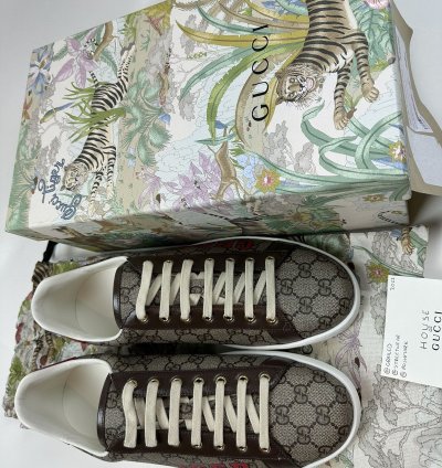Gucci Tiger Ace Guccissima Pattern Sneakers
