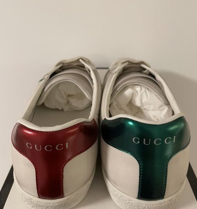 Gucci White Ace Blade Sneaker 11US