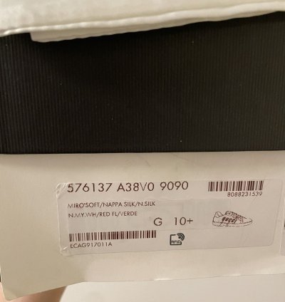 Gucci White Ace Blade Sneaker 11US