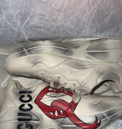 Men Rhyton sneaker with mouth print