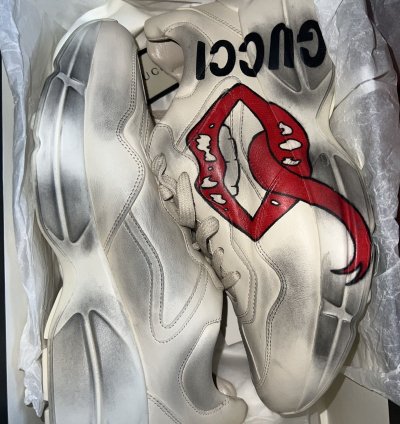 Men Rhyton sneaker with mouth print