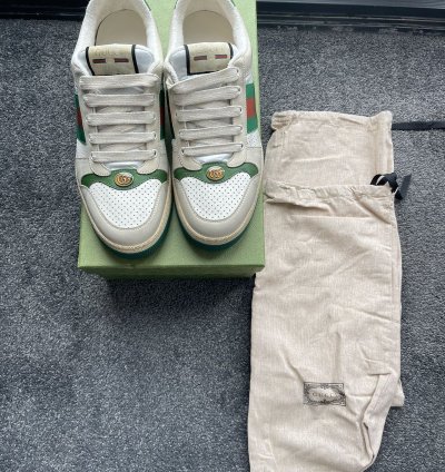 Men Screener White Leather