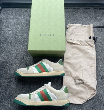 Men Screener White Leather