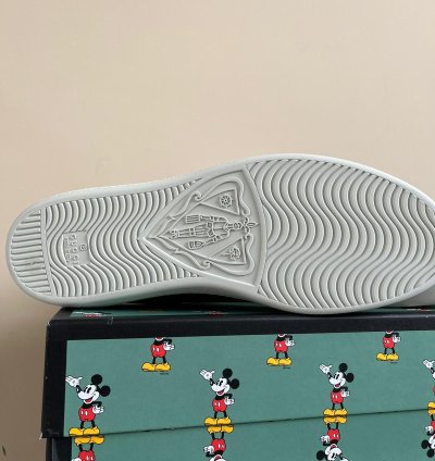 Mickey Mouse Low Top Sneakers in Brown Multicolor