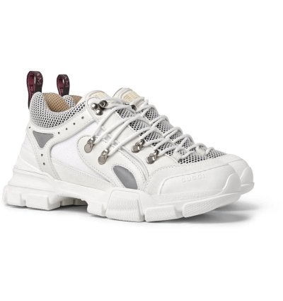 NEW 8 Flashtrek White Rubber Suede Mesh Sneakers Low Shoes