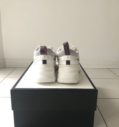 NEW 8 Flashtrek White Rubber Suede Mesh Sneakers Low Shoes