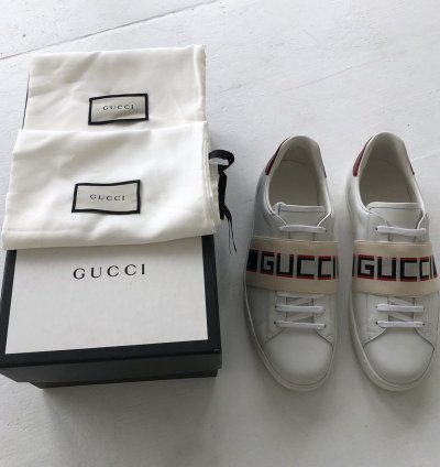 NEW Gucci 523469 Ace stripe sneaker
