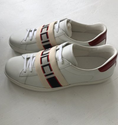NEW Gucci 523469 Ace stripe sneaker