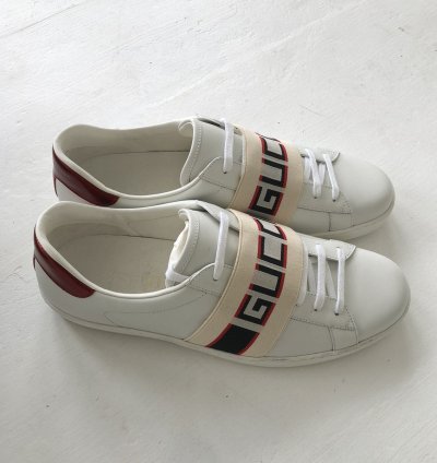 NEW Gucci 523469 Ace stripe sneaker