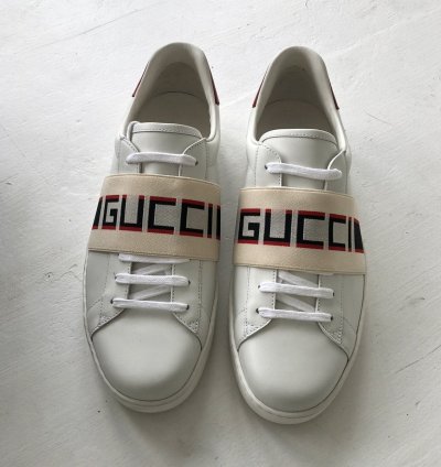 NEW Gucci 523469 Ace stripe sneaker