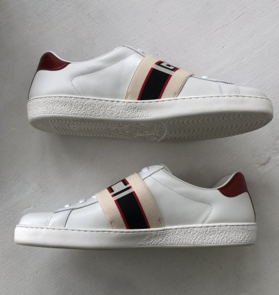 NEW Gucci 523469 Ace stripe sneaker