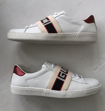 NEW Gucci 523469 Ace stripe sneaker