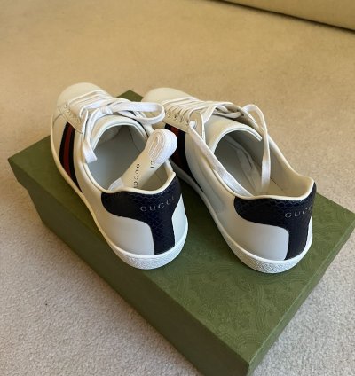 NEW Gucci Ace Leather Sneakers
