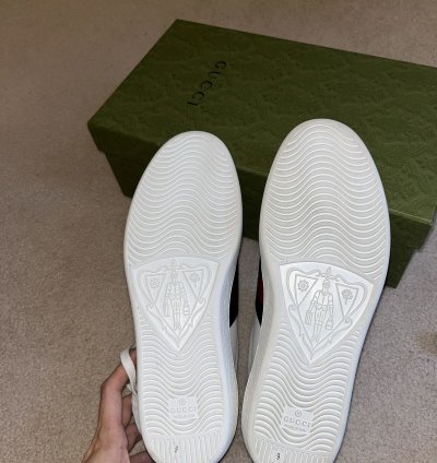 NEW Gucci Ace Leather Sneakers