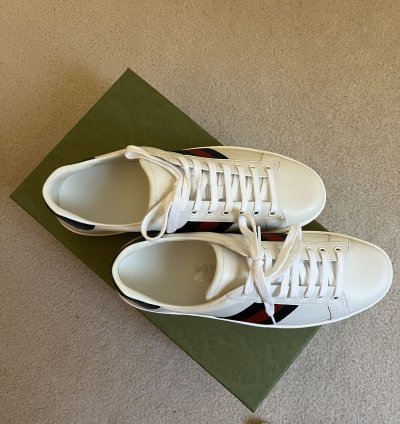 NEW Gucci Ace Leather Sneakers