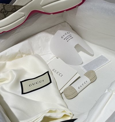New Gucci Rhyton Leather Sneakers