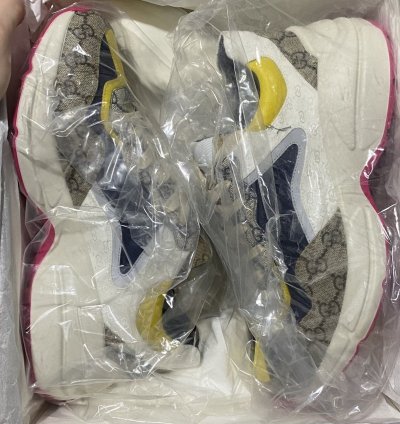 New Gucci Rhyton Leather Sneakers