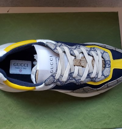 NIB Gucci Men Rhyton GG sneakers- 10 US 11