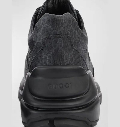 o1s1wg110325 Men GG Rhyton Sneakers in Black