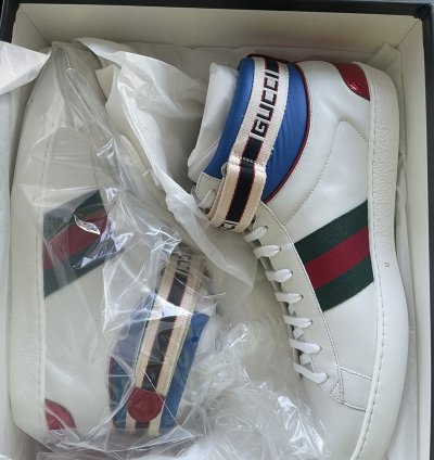 Rare Brand NEW Sold Out ACE Leather Python High Top Sneakers