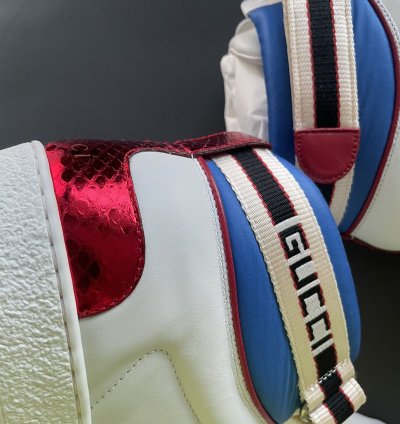 Rare Brand NEW Sold Out ACE Leather Python High Top Sneakers
