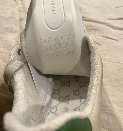 Rare Gucci Distressed Screener Sneaker Off White 41 5