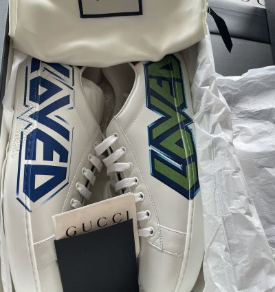 Rare Limited Edition ACE LOVED Leather Sneakers Brand New
