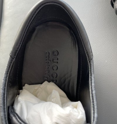 Rare Limited Edition Gucci Supreme Leather Low Top Sneakers