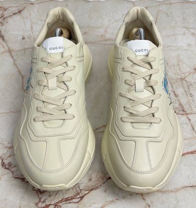 Rhyton Sneaker Printed Donald Duck Beige Leather