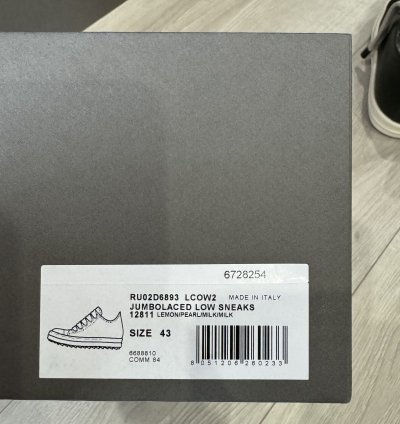RICK OWENS RAMONE JUMBO LOW LEMON PORTERVILLE