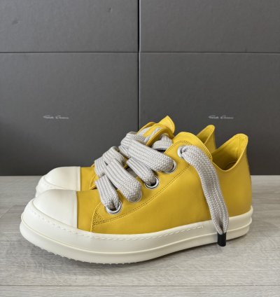RICK OWENS RAMONE JUMBO LOW LEMON PORTERVILLE