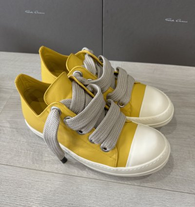RICK OWENS RAMONE JUMBO LOW LEMON PORTERVILLE