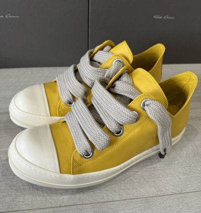 RICK OWENS RAMONE JUMBO LOW LEMON PORTERVILLE