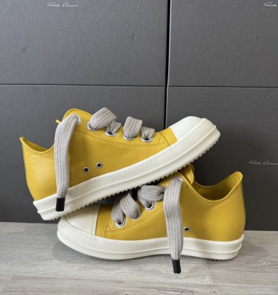 RICK OWENS RAMONE JUMBO LOW LEMON PORTERVILLE