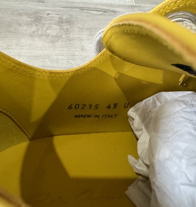 RICK OWENS RAMONE JUMBO LOW LEMON PORTERVILLE