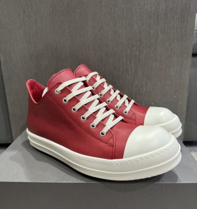 RICK OWENS RAMONE LOW CARDINAL RED