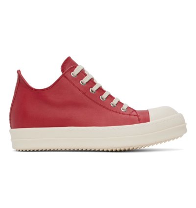 RICK OWENS RAMONE LOW CARDINAL RED