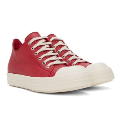RICK OWENS RAMONE LOW CARDINAL RED