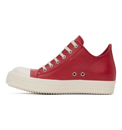 RICK OWENS RAMONE LOW CARDINAL RED
