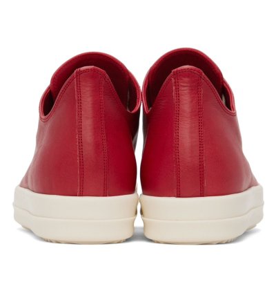 RICK OWENS RAMONE LOW CARDINAL RED