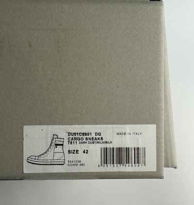 Rick Owens Ramones Cargo High Dark Dust