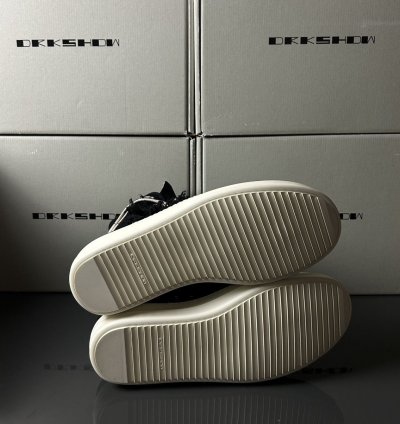 Rick Owens Ramones High Black Slashed