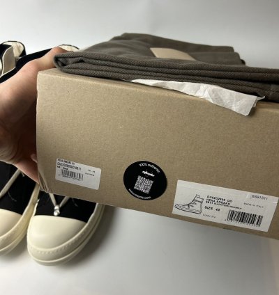 Rick Owens Ramones High Hexagram Black