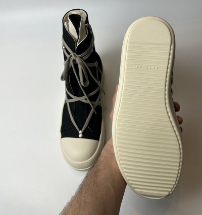 Rick Owens Ramones High Hexagram Black