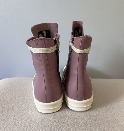 Rick Owens Ramones High in Dusty Pink Leather