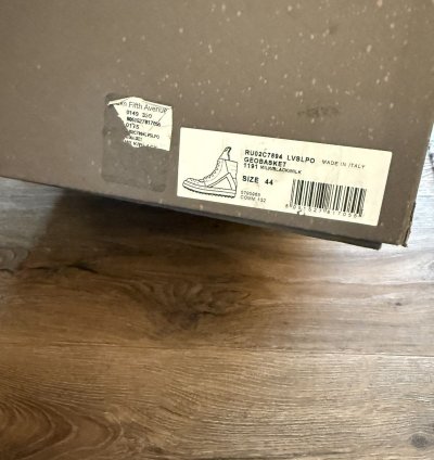 Rick Owens Ramones High size 9 US EU 42 black