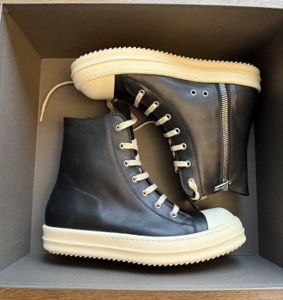 Rick Owens Ramones High size 9 US EU 42 black
